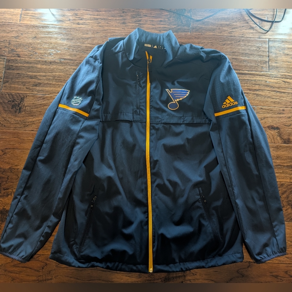 Adidas Men's Dark Blue NHL St Louis Blues Jacket Size Large